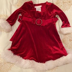 Baby girl Mrs claus Christmas dress size 12 months